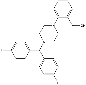 (2-{4-[BIS(4-FLUOROPHENYL)METHYL]PIPERAZIN-1-YL}PHENYL)METHANOL, 95+% Struktur