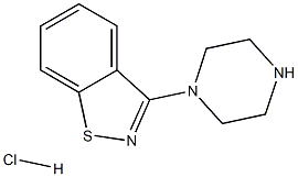 3-PIPERAZIN-1-YL-BENZO[D]ISOTHIAZOLE HYDROCHLORIDE Struktur