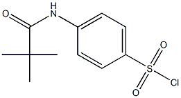 4-[(2,2-DIMETHYLPROPANOYL)AMINO]BENZENESULFONYL CHLORIDE Struktur