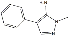 1-METHYL-4-PHENYL-5-AMINOPYRAZOLE 90% Struktur