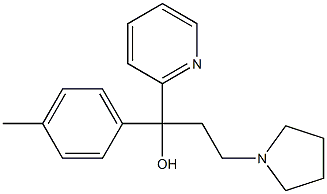 1-(4-METHYLPHENYL)-1-(2-PYRIDYL) -1-HYDROXY-3-(1-PYRROLIDINO)-PROPANE Struktur