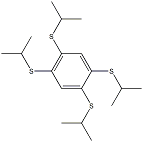 1,2,4,5-TETRAKIS(ISOPROPYLTHIO)BENZENE, 97% Struktur