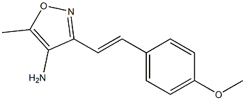 3-[2-(4-METHOXYPHENYL)VINYL]-5-METHYLISOXAZOL-4-AMINE Struktur