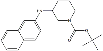 1-Boc-3-(naphthalen-2-ylamino)-piperidine Struktur