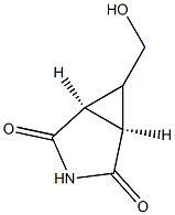 cis-6-Hydroxymethyl-3-aza-bicyclo[3.1.0]hexane-2,4-dione Struktur