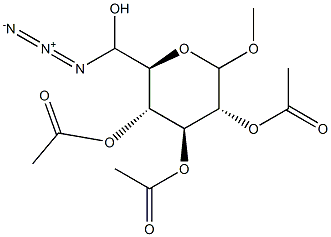 METHYL 6-AZIDO-2,3,4-TRI-O-ACETYL-GLUCOPYRANOSIDE Struktur