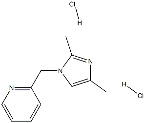 2-(2,4-DIMETHYLIMIDAZOLE-1-YL-METHYL)PYRIDINE DIHYDROCHLORIDE Struktur