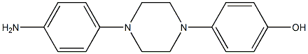 1-(4-HYDROXY PHENYL)-4-(4-AMINOPHENYL )PIPERAZINE Struktur