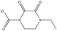 N-ETHYL-2,3-DIOXOPIPERAZINE CARBONYLCHLORIDE Struktur