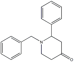 N-BENZYL-2-PHENYL-4-PIPERIDONE Struktur