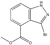 3-BROMOINDAZOLE-4-CARBOXYLIC ACID METHYL ESTER Struktur