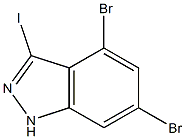 4,6-DIBROMO-3-IODOINDAZOLE Struktur