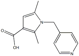 2,5-DIMETHYL-1-(PYRIDIN-4-YLMETHYL)PYRROLE-3-CARBOXYLIC ACID Struktur