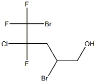 2,5-DIBROMO-4-CHLORO-4,5,5-TRIFLUOROPENTAN-1-OL Struktur