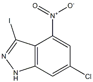 6-CHLORO-3-IODO-4-NITROINDAZOLE Struktur