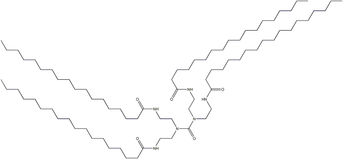 N-[2-[bis[2-(octadecanoylamino)ethyl]carbamoyl-[2-(octadecanoylamino)ethyl]amino]ethyl]octadecanamide Struktur