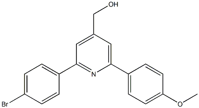 (2-(4-bromophenyl)-6-(4-methoxyphenyl)pyridin-4-yl)methanol Struktur