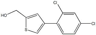 (4-(2,4-dichlorophenyl)thiophen-2-yl)methanol Struktur