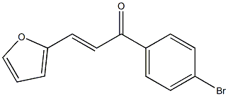 (E)-1-(4-bromophenyl)-3-(furan-2-yl)prop-2-en-1-one Struktur