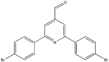 2,6-bis(4-bromophenyl)pyridine-4-carbaldehyde Struktur