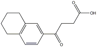 4-(1,2,3,4-tetrahydronaphthalen-6-yl)-4-oxobutanoic acid Struktur