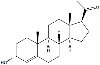 4-Pregnen-3a-ol-20-one Struktur