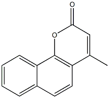 4-METHYLBENZO[H]CHROMEN-2-ONE Struktur