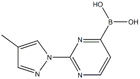 2-(4-METHYL-1H-PYRAZOL-1-YL)PYRIMIDINE-4-BORONIC ACID Struktur