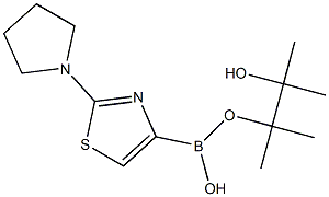 2-PYRROLIDINOTHIAZOLE-4-BORONIC ACID PINACOL ESTER Struktur