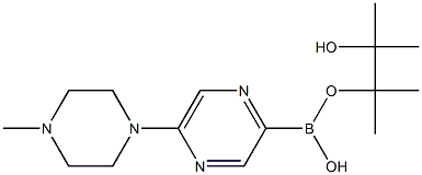 5-(4-METHYLPIPERAZIN-1-YL)PYRAZINE-2-BORONIC ACID PINACOL ESTER Struktur