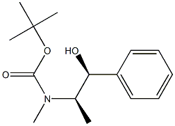 (1R,2S)-(2-HYDROXY-1-METHYL-2-PHENYL-ETHYL)-METHYL-CARBAMIC ACID TERT-BUTYL ESTER Struktur