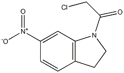 2-CHLORO-1-(6-NITRO-2,3-DIHYDRO-INDOL-1-YL)-ETHANONE Struktur