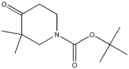 3,3-DIMETHYL-4-OXO-PIPERIDINE-1-CARBOXYLIC ACID TERT-BUTYL ESTER Struktur