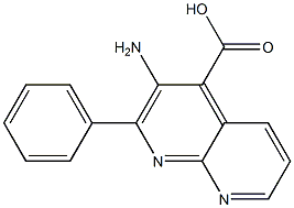 3-AMINO-2-PHENYL-1,8-NAPHTHYRIDINE-4-CARBOXYLIC ACID Struktur