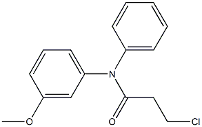 3-CHLORO-N-(3-METHOXYPHENYL)-N-PHENYLPROPANAMIDE Struktur