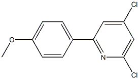 4,6-DICHLORO-2-(4-METHOXYPHENYL)PYRIDINE Struktur