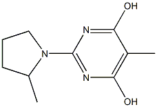 5-METHYL-2-(2-METHYLPYRROLIDIN-1-YL)PYRIMIDINE-4,6-DIOL Struktur