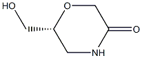 6-(R)-HYDROXYMETHYL-MORPHOLIN-3-ONE Struktur