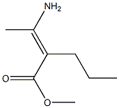 METHYL (2E)-2-(1-AMINOETHYLIDENE)PENTANOATE Struktur