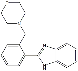 4-[2-(1H-benzo[d]imidazol-2-yl)benzyl]morpholine Struktur