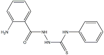 2-(2-aminobenzoyl)-N-phenyl-1-hydrazinecarbothioamide Struktur