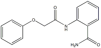 2-[(2-phenoxyacetyl)amino]benzenecarboxamide Struktur