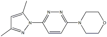 4-[6-(3,5-dimethyl-1H-pyrazol-1-yl)pyridazin-3-yl]morpholine Struktur