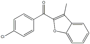 (4-chlorophenyl)(3-methylbenzo[b]furan-2-yl)methanone Struktur