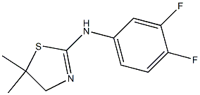 N2-(3,4-difluorophenyl)-5,5-dimethyl-4,5-dihydro-1,3-thiazol-2-amine Struktur