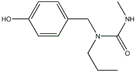 N-(4-hydroxybenzyl)-N'-methyl-N-propylurea Struktur