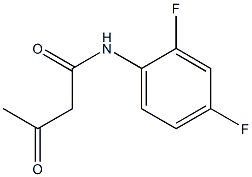 N1-(2,4-difluorophenyl)-3-oxobutanamide Struktur