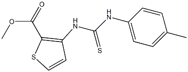 methyl 3-[(4-toluidinocarbothioyl)amino]thiophene-2-carboxylate Struktur