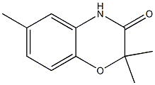 2,2,6-trimethyl-3,4-dihydro-2H-1,4-benzoxazin-3-one Struktur