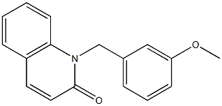 1-(3-methoxybenzyl)-2(1H)-quinolinone Struktur